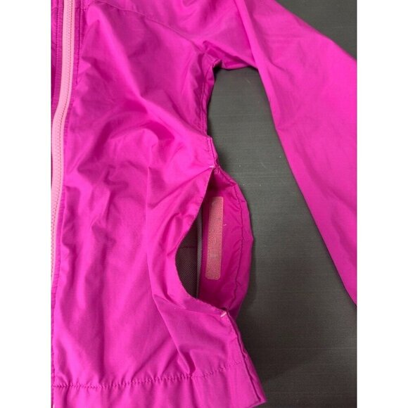 LANDS' END Kids Big Girls M (5-6) Raspberry Pink Packable Navigator‎ Rain Jacket - Picture 8 of 11